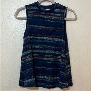 Love on a Hanger Boxy Sleeveless Muscle Tee in Blue and Green